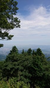 大山山頂付近からの景色