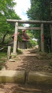 大山阿夫利神社 山頂の鳥居