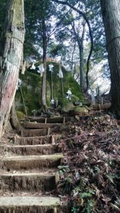 須賀神社 奥宮 夫婦岩 下