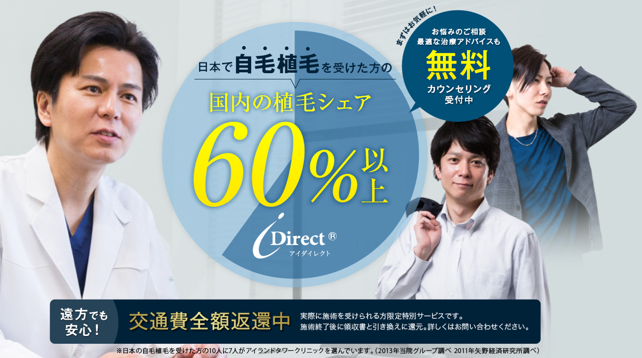 自毛植毛11クリニック手術料金 費用比較 安いのは 安くする方法や最安値は